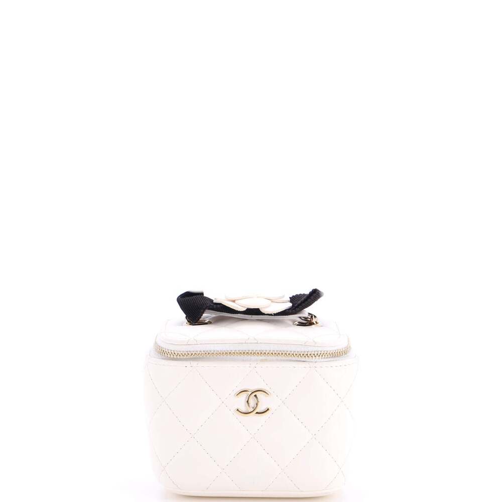 Chanel Camellia Bow Vanity Case With #287605C29B